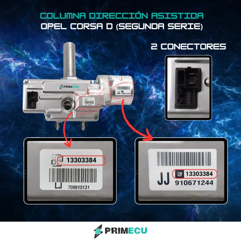13303384 Columna de direccion asistida OPEL CORSA D 2