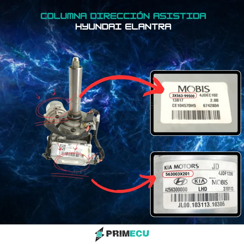 3X563-99500 Columna de direccion asistida HYUNDAI ELANTRA 2