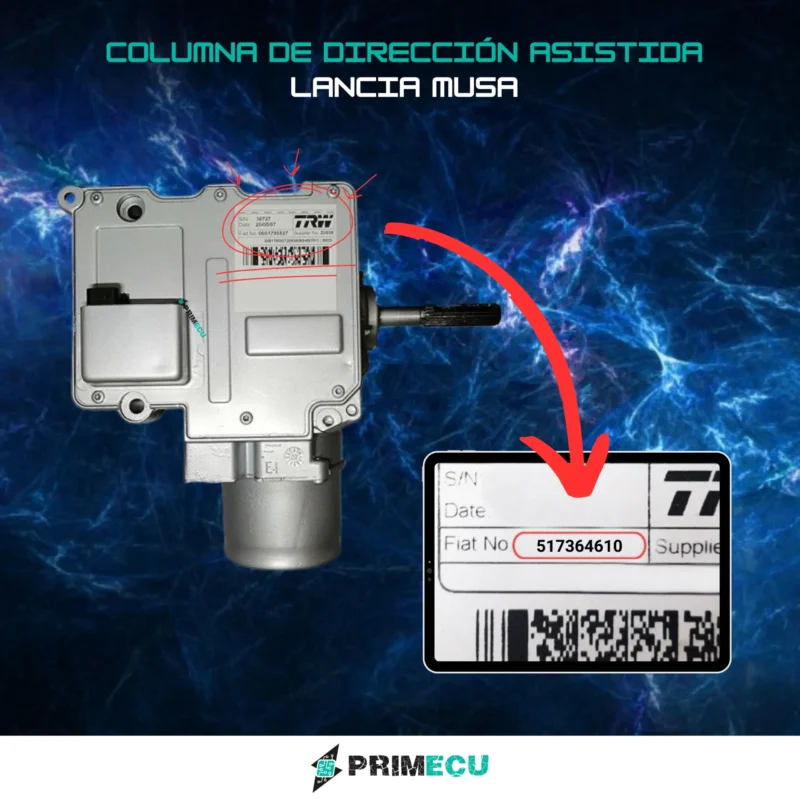 517364610 Columna de direccion asistida LANCIA MUSA 2