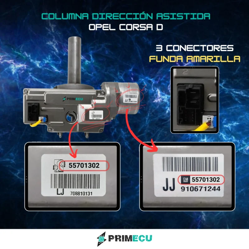55701302 Columna de direccion asistida OPEL CORSA D 2