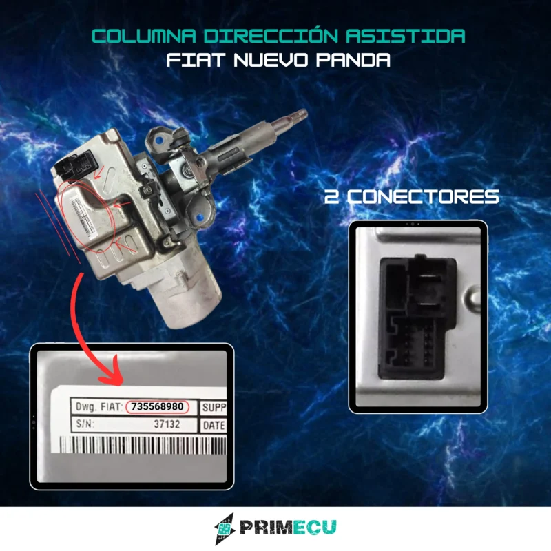 735568980 Columna de direccion asistida FIAT NUEVO PANDA 2