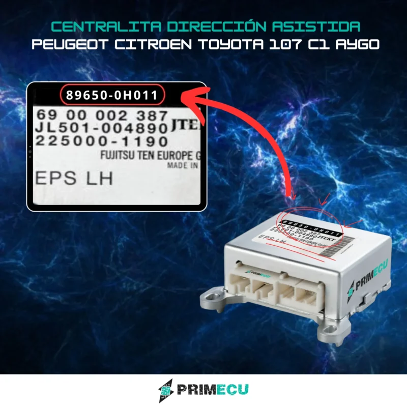 89650-0H011 Centralita de direccion asistida PEUGEOT CITROEN TOYOTA 107 C1 AYGO 2
