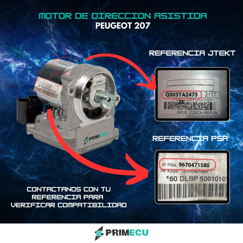 9670877980 Centralita de direccion asistida PEUGEOT 207 2